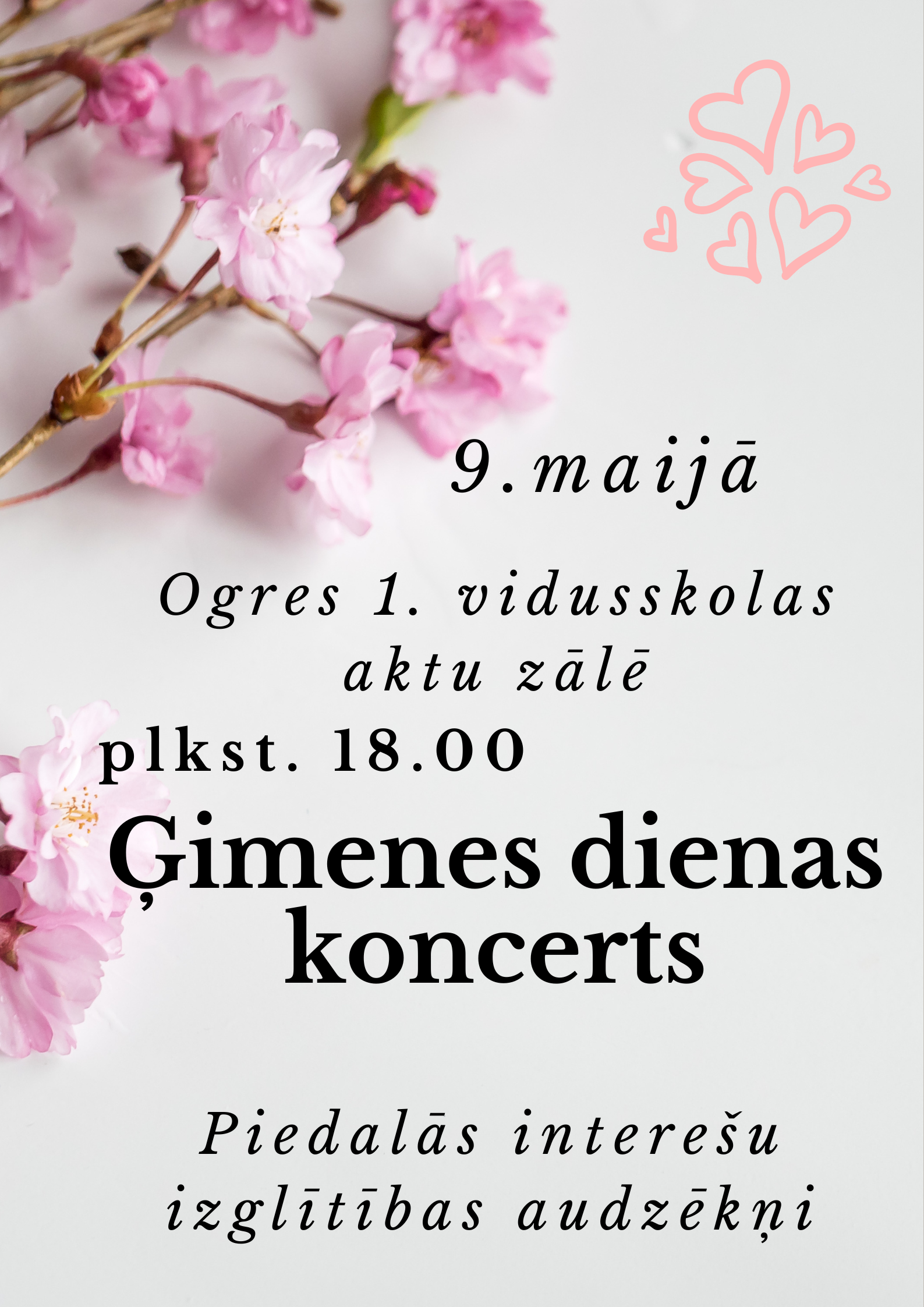 Ģimenes dienas koncerta afiša