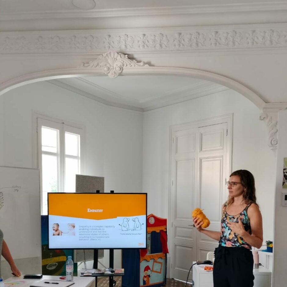 Nodarbības piemērs Eiropas Savienības Erasmus+ projekta K1 aktivitātes kursos “Social and Emotional Learning (SEL) for Successful Schools” Barselonā.