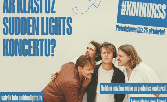 Sudden lights konkursa 2025 plakāts
