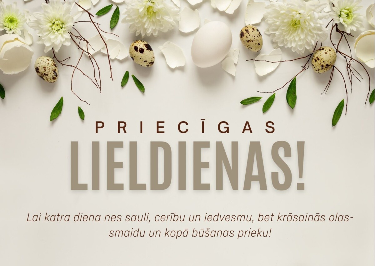 PRIECĪGAS LIELDIENAS! Lai katra diena nes sauli, cerību un iedvesmu, bet krāsainās olas-smaidu un kopā būšanas prieku! Ogres Kalna pamatskolas kolektīvs