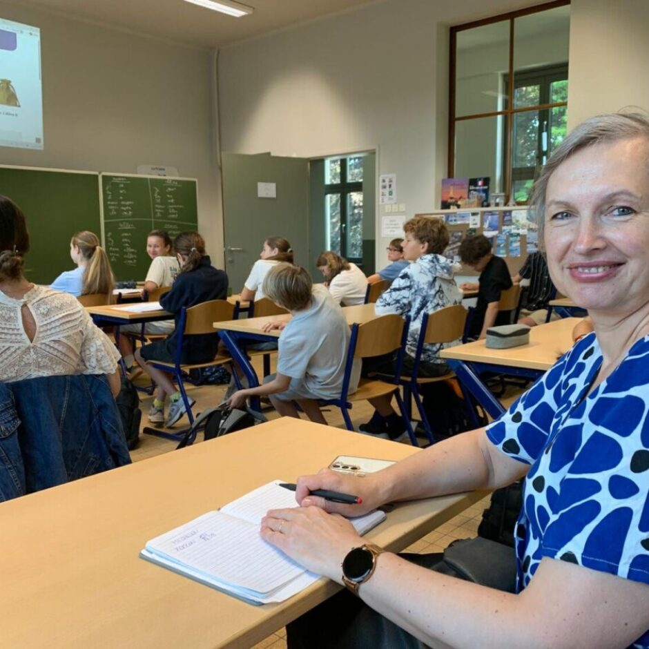 Franču valodas stundas vērošana – iespēja gan skolotājiem, gan skolēniem iepazīt mācību procesu Atheneum Lier skolā