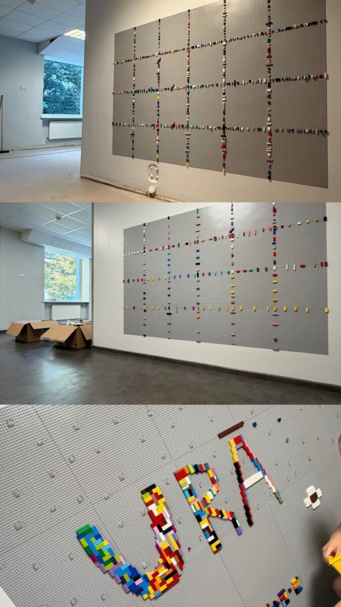Kolāža no Lego plāksnēm
